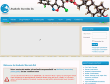 Tablet Screenshot of anabolicsteroids.co.za